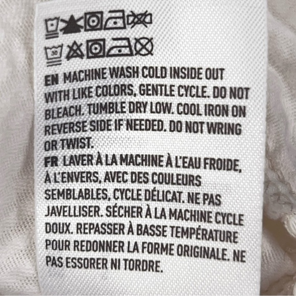 Small American Eagle Outfitters Colorblock Corduroy Button Up Top Beige White - Picture 15 of 15